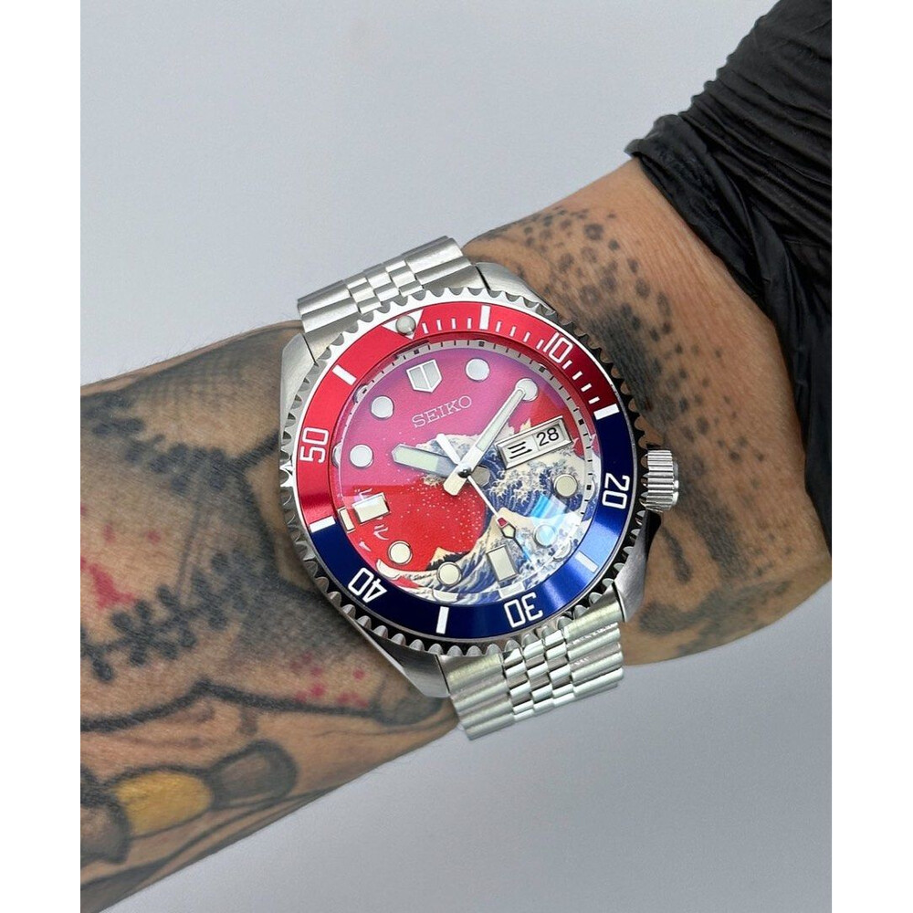 Custom Seiko Mod • Pepsi Godzilla SKX • 42mm